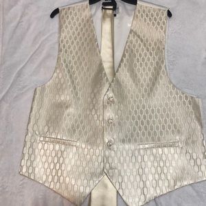 Tuxedo vest with matching tie